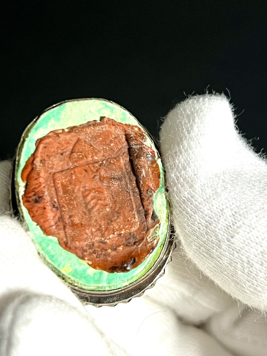 Reliquaire ovale double – Saint Charles Borromée et Sainte Thérèse Vierge Italie - XIXè-photo-4