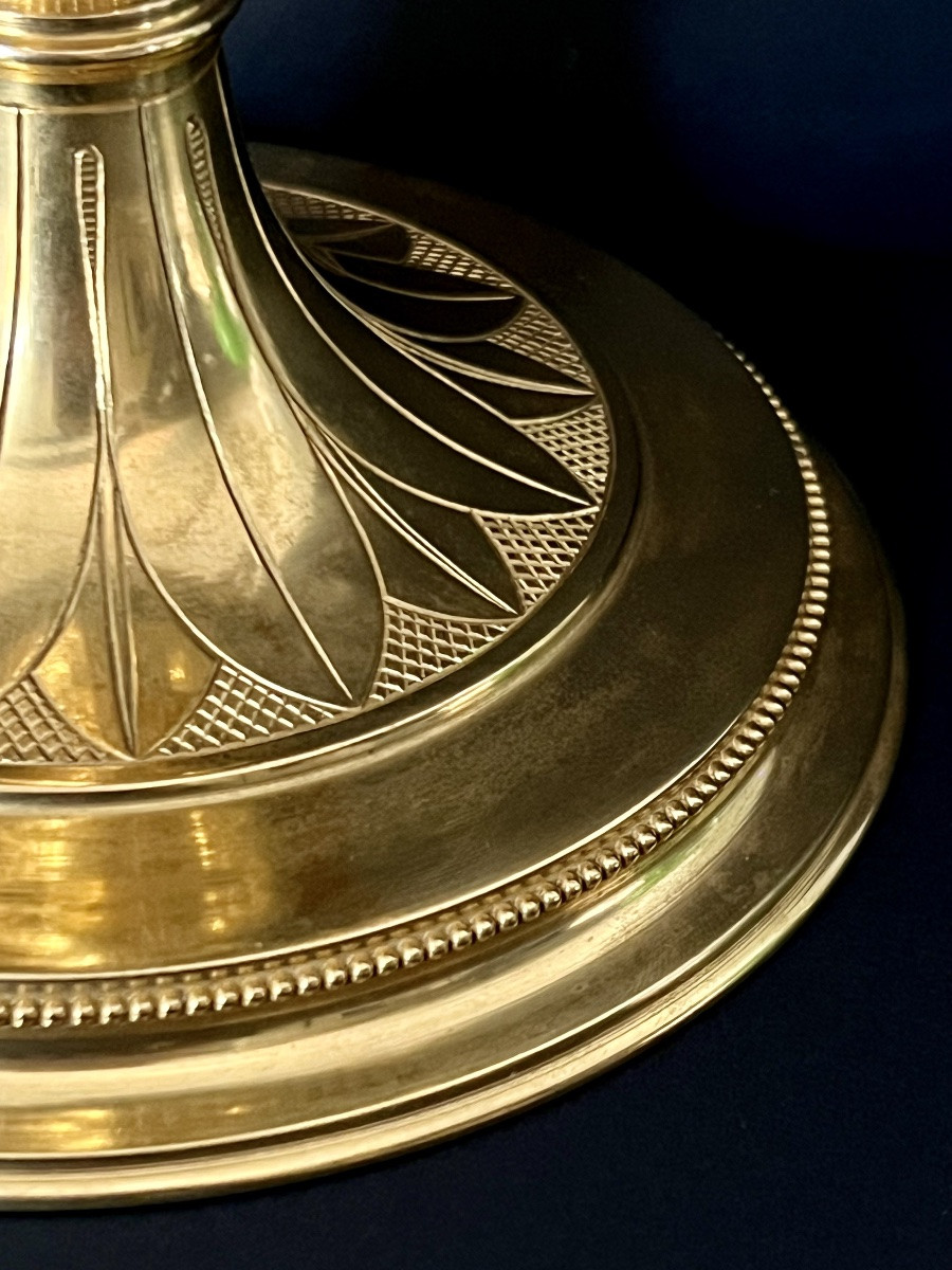 Neo-gothic Monstrance In The Shape Of A Tower – Late 19th / Early 20th Century – Bourdon (ghent) -photo-7