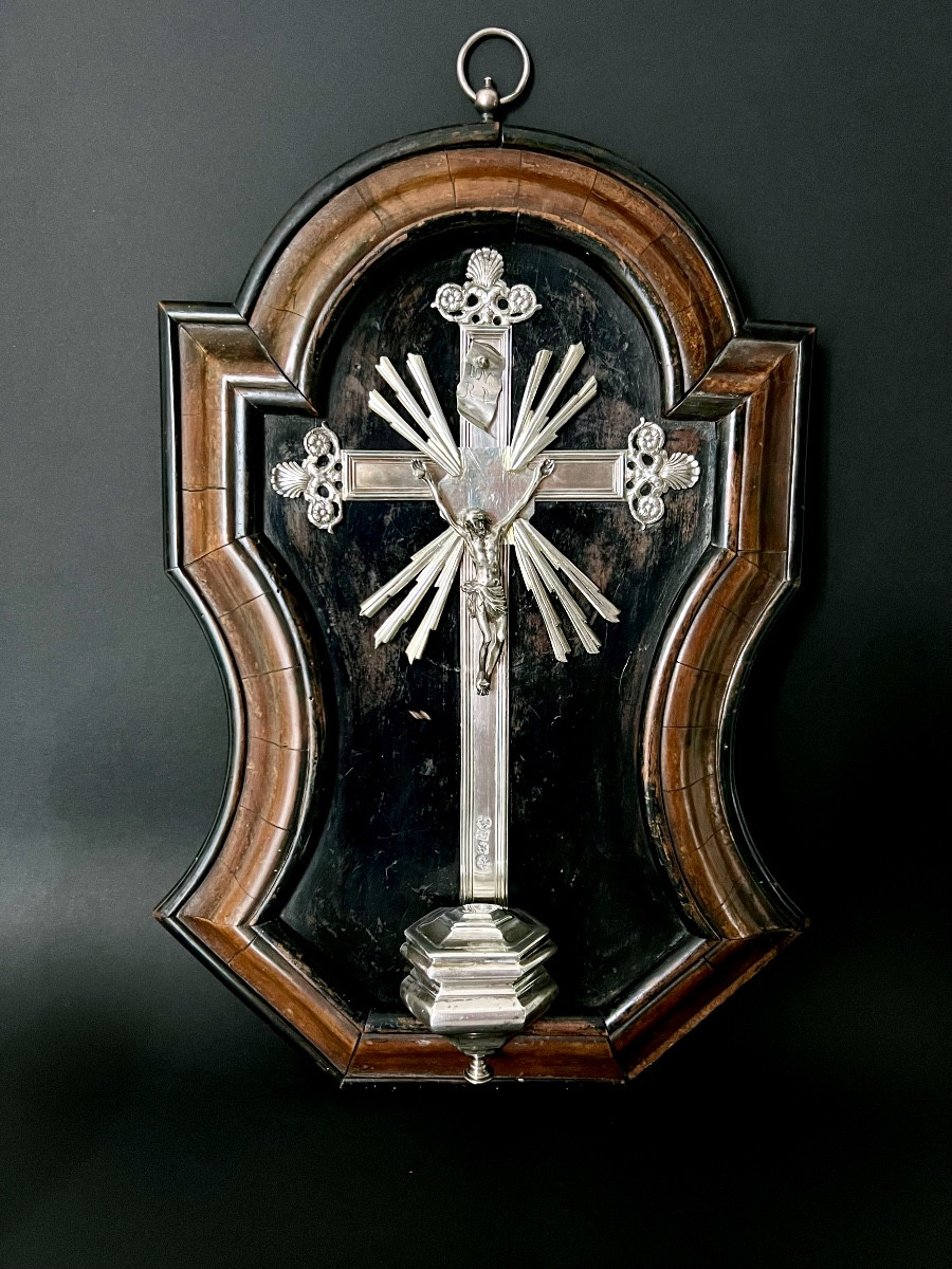 Important Silver Wall-mounted Holy Water Font – Bruges, Baroque Period, 1733-1734