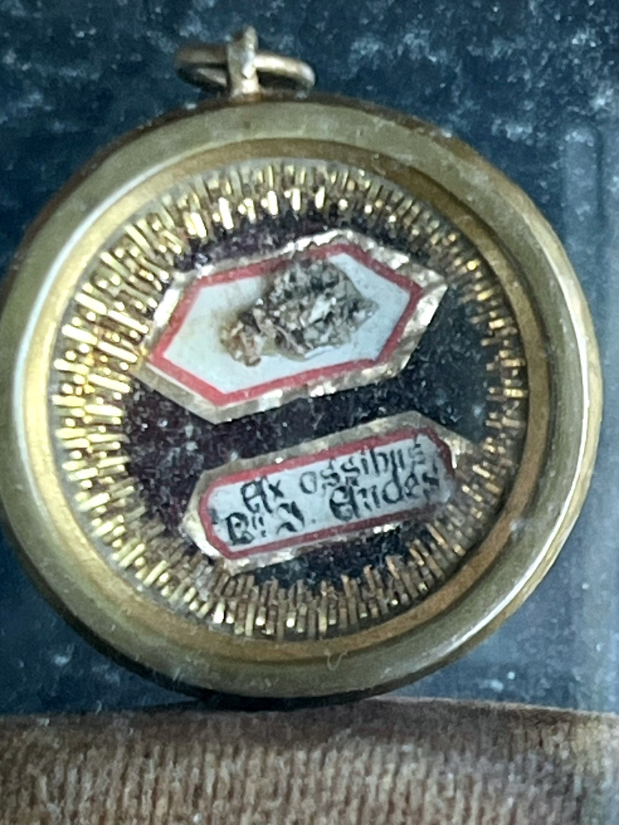 Neo-gothic Reliquary Shrine – 19th Century. Relic Ex Ossibus – Attributed To The Gindes Art Gallery.-photo-2