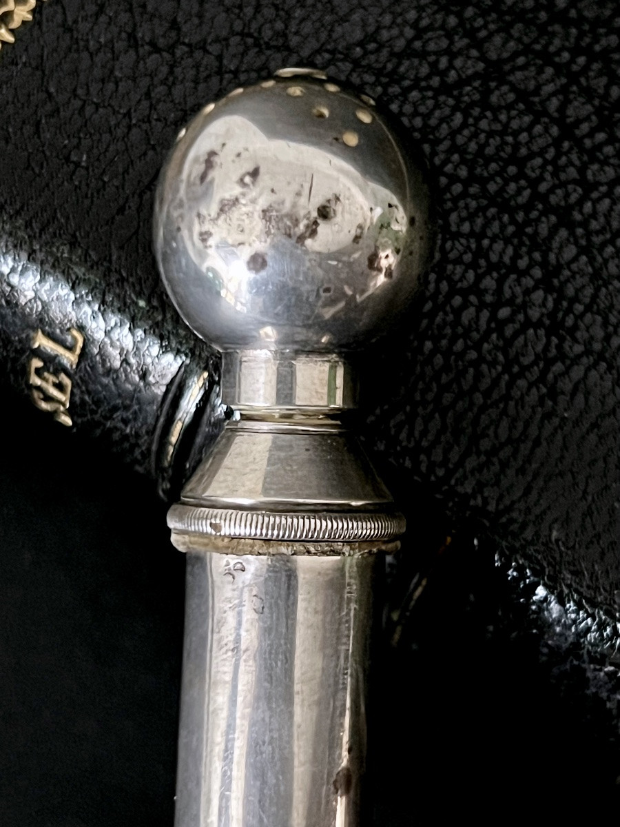 Silver Holy Water Sprinkler – France, 19th Century-photo-2