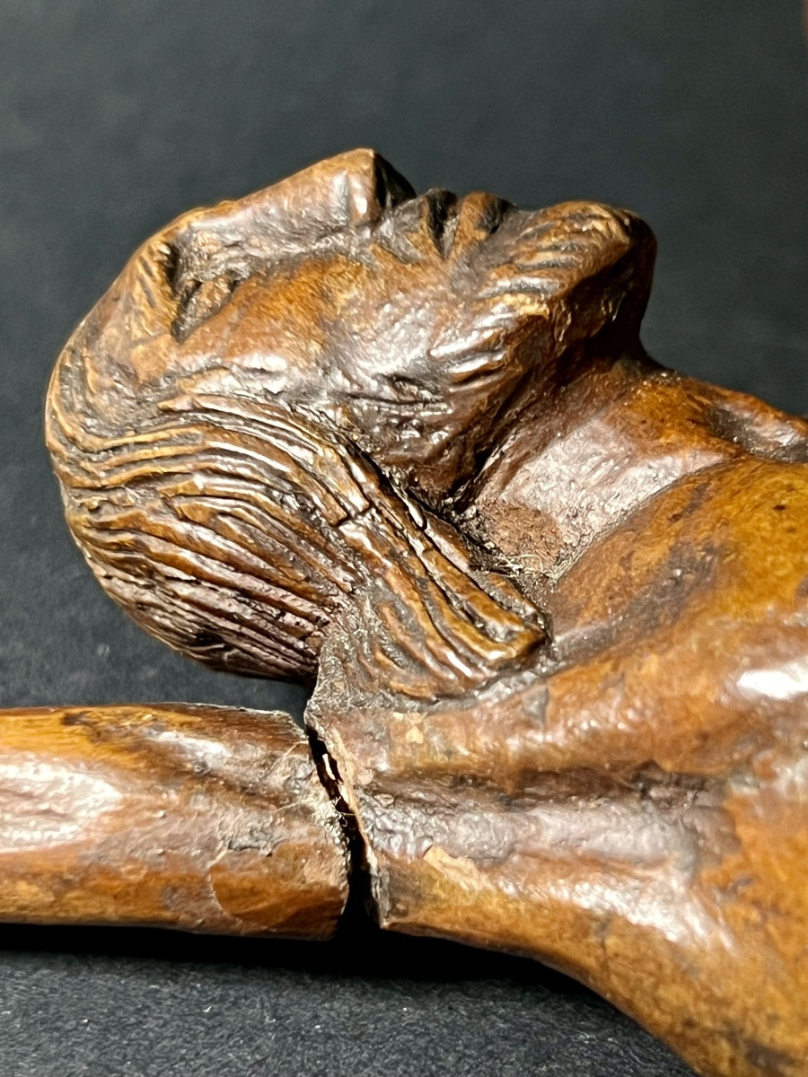 Christ On The Cross In Wood From Saint Lucy - Bagard Wood - Circa 1700 - Late 17th - France-photo-7