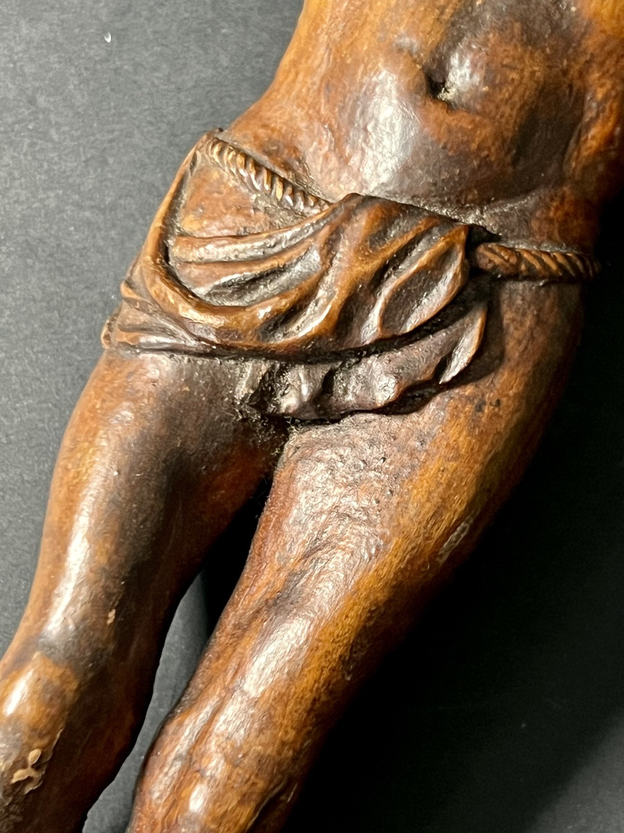 Christ On The Cross In Wood From Saint Lucy - Bagard Wood - Circa 1700 - Late 17th - France-photo-8