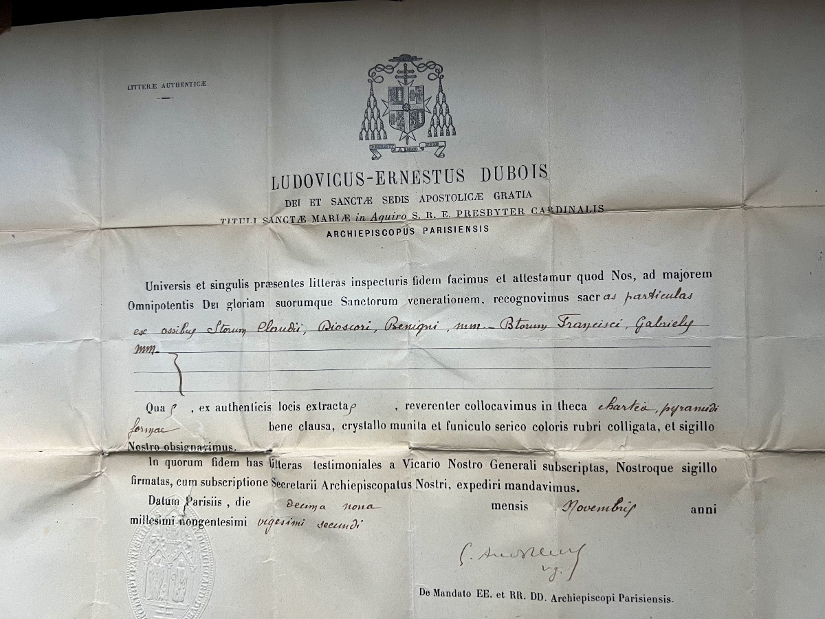 Reliquaire-chapelle néogothique en bronze doré, XIXᵉ siècle-photo-8