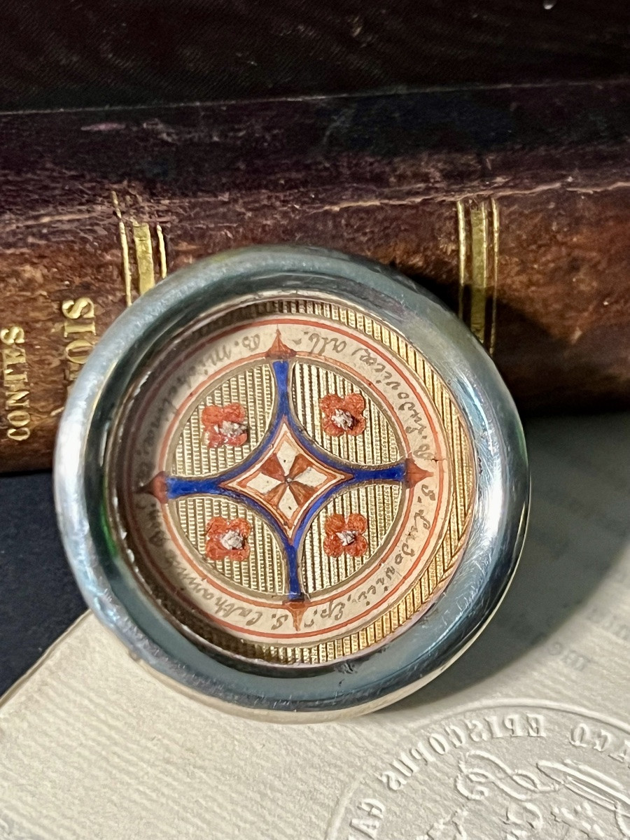 Teca-type Reliquary With Authentic Episcopal Seal – Ghent, 1864-photo-1