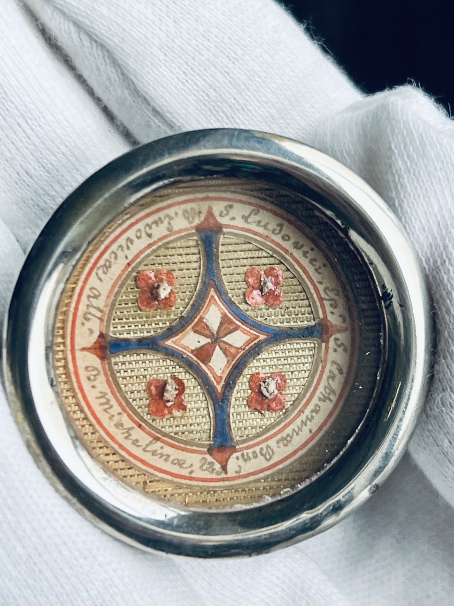 Teca-type Reliquary With Authentic Episcopal Seal – Ghent, 1864-photo-5