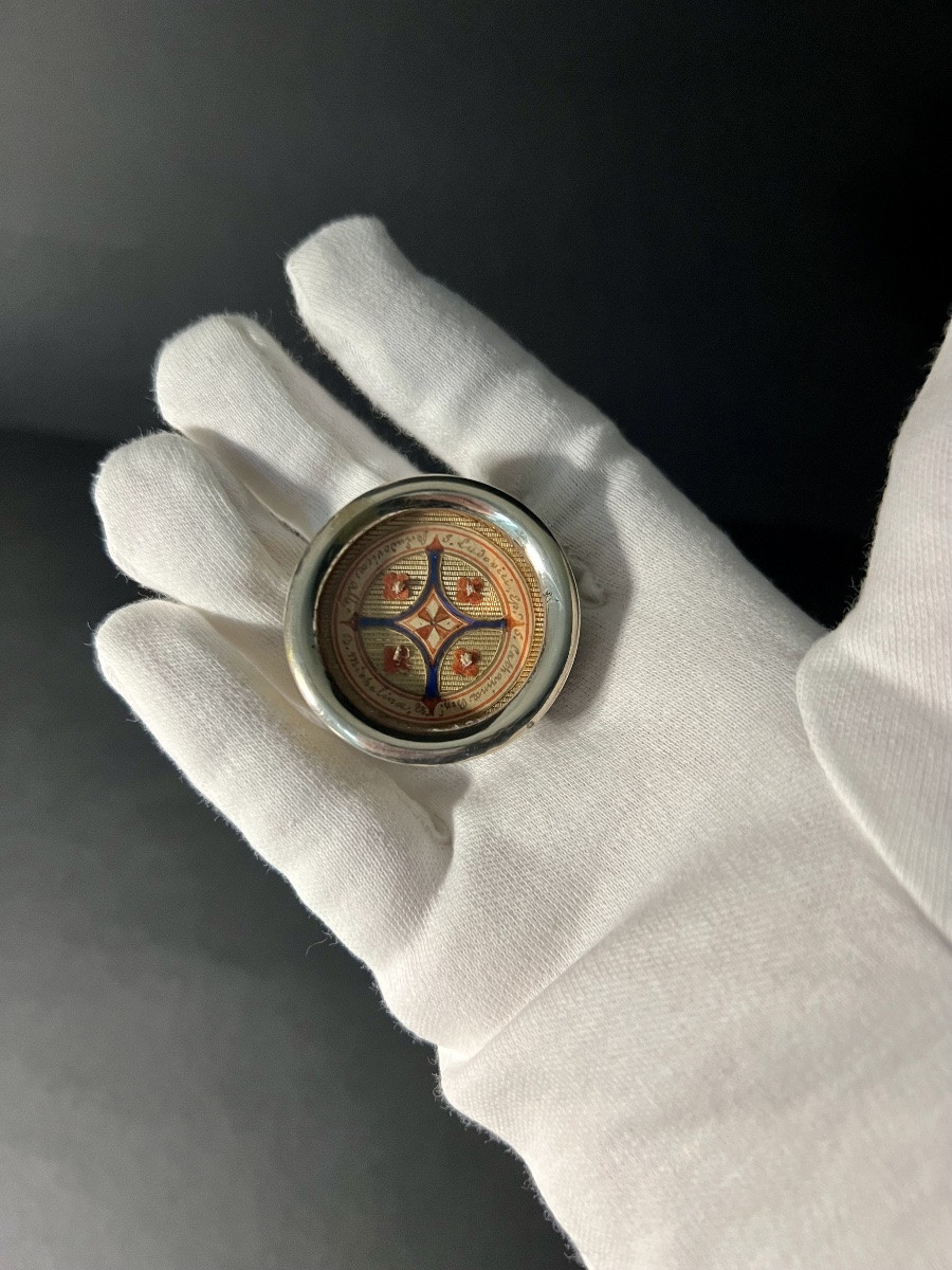 Teca-type Reliquary With Authentic Episcopal Seal – Ghent, 1864-photo-6