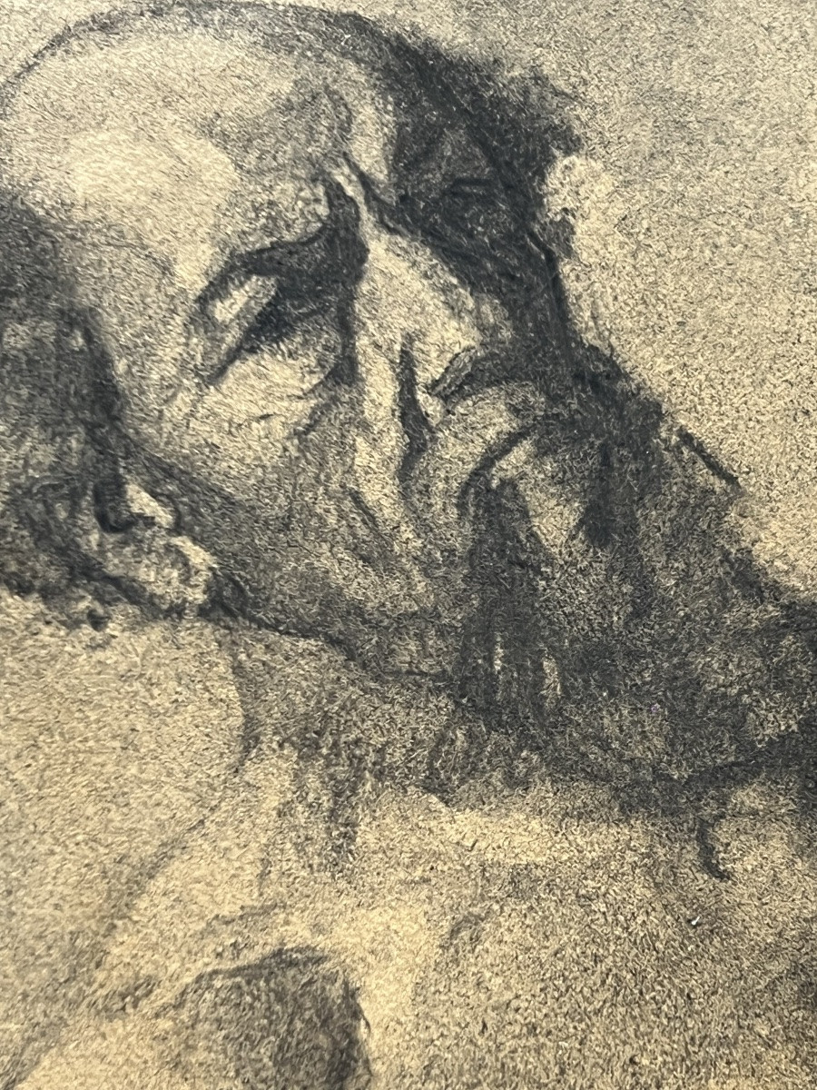 Étude académique – Modèle masculin au bâton »-photo-4