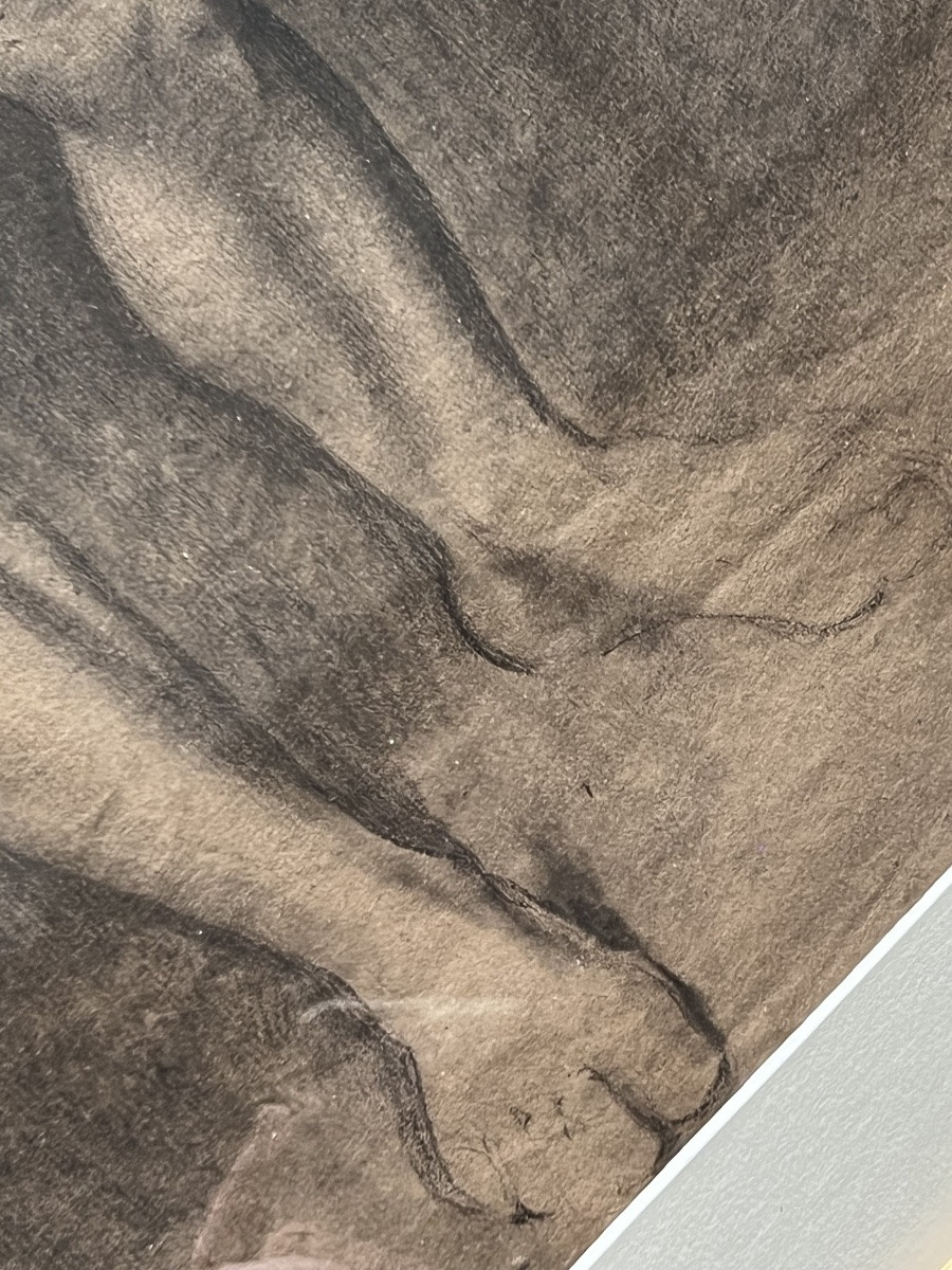 Grand dessin académique – Étude de nu masculin-photo-2