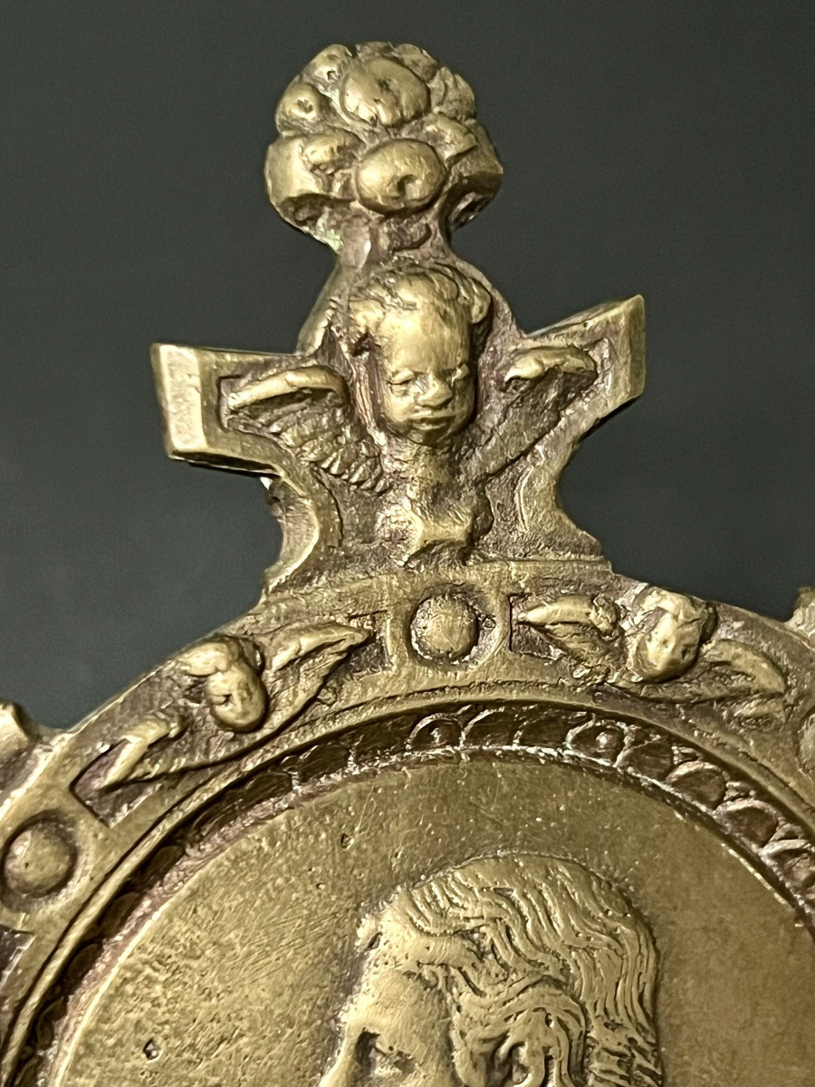 Bronze Kiss Of Peace – Burgos, Circa 1570 – Model By Bernardino De Napoles-photo-5