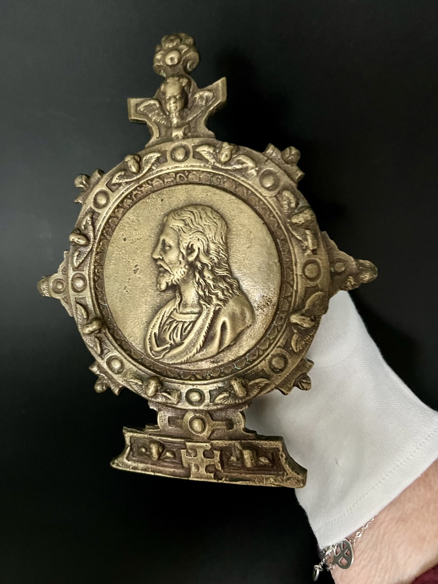 Bronze Kiss Of Peace – Burgos, Circa 1570 – Model By Bernardino De Napoles-photo-6