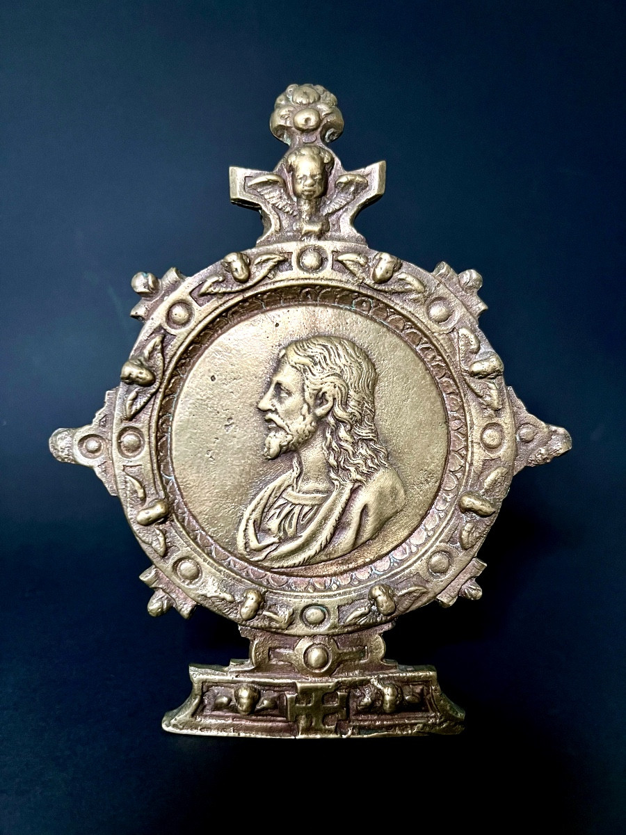 Bronze Kiss Of Peace – Burgos, Circa 1570 – Model By Bernardino De Napoles