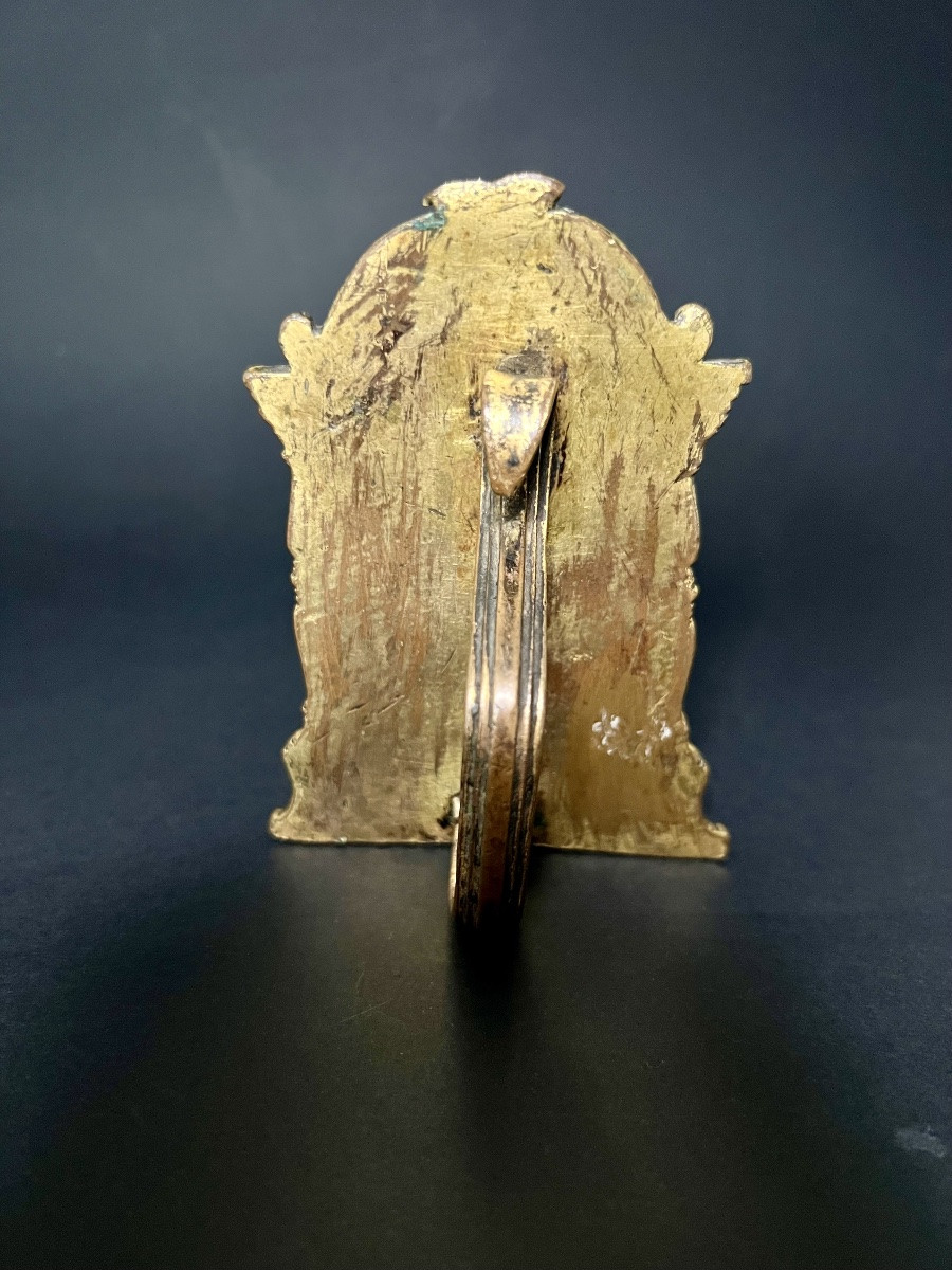 Gilt Bronze Kiss Of Peace – Castile (spain) – Circa 1525-1550-photo-1