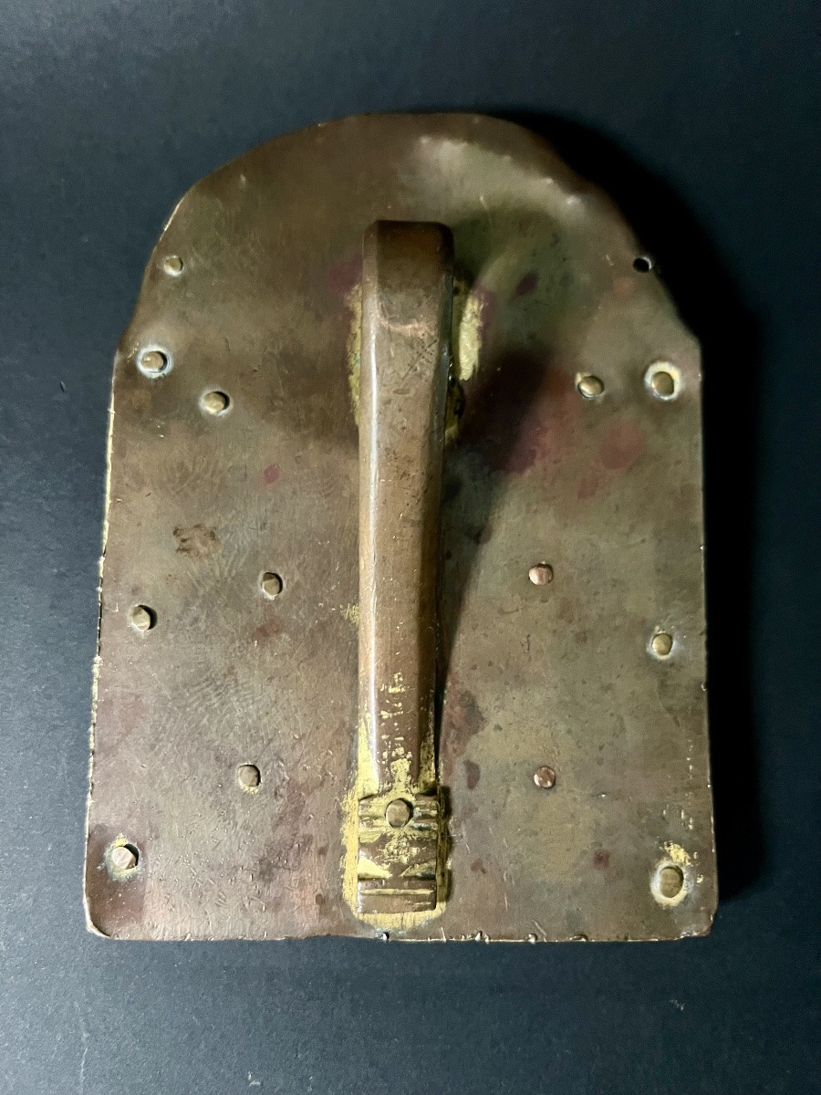 Kiss Of Peace In Gilded And Enameled Copper – Gothic Calvary – Circa 1500-1525-photo-5