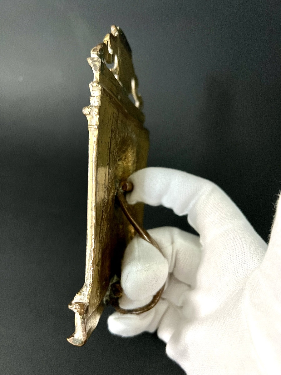 Baiser de paix en bronze doré – Castille, vers 1567-1580 – Salvator Mundi-photo-5