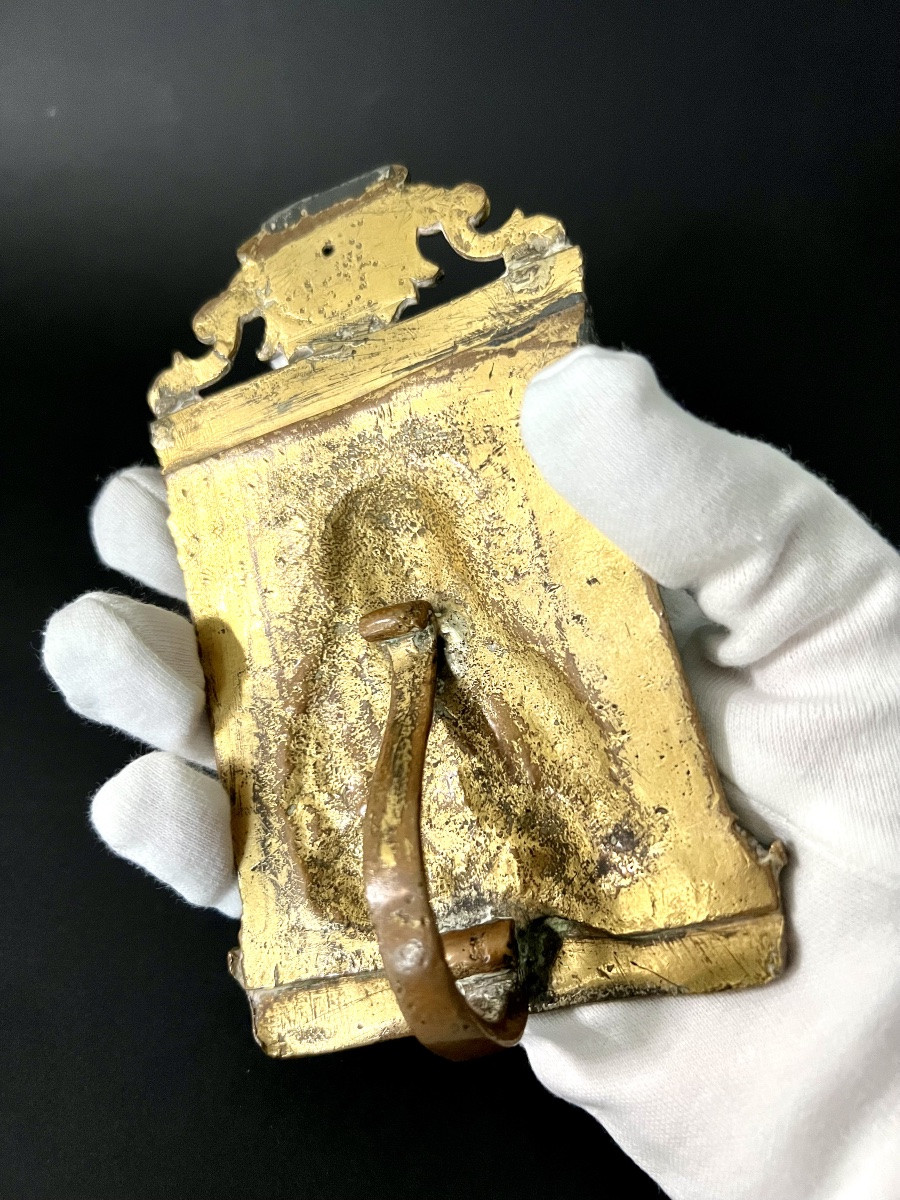 Baiser de paix en bronze doré – Castille, vers 1567-1580 – Salvator Mundi-photo-8