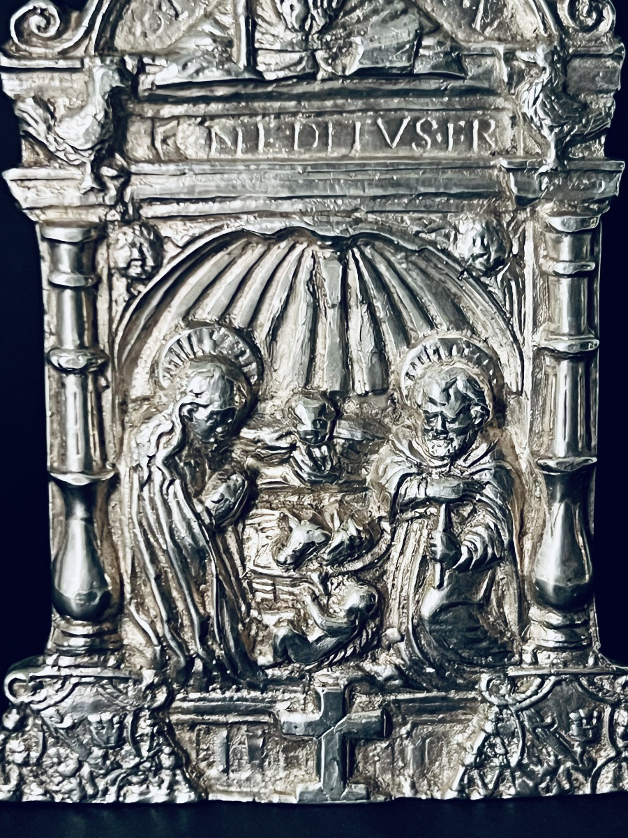 Baiser de Paix castillan en argent – Saint Domingo de la Calzada – vers 1525-1540-photo-2