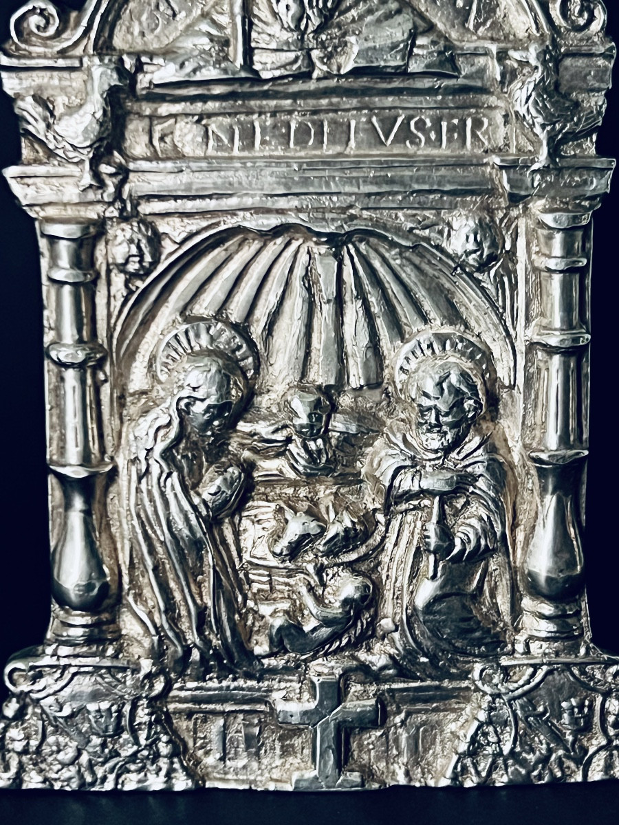 Baiser de Paix castillan en argent – Saint Domingo de la Calzada – vers 1525-1540-photo-8