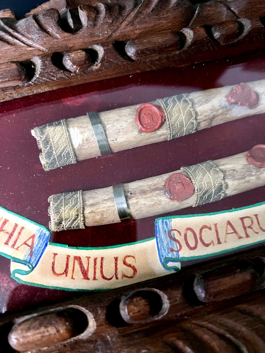 Large Wall Reliquary Containing The Relics Of Saint Ursula And Her Companions — 18th Century — Germany-photo-2