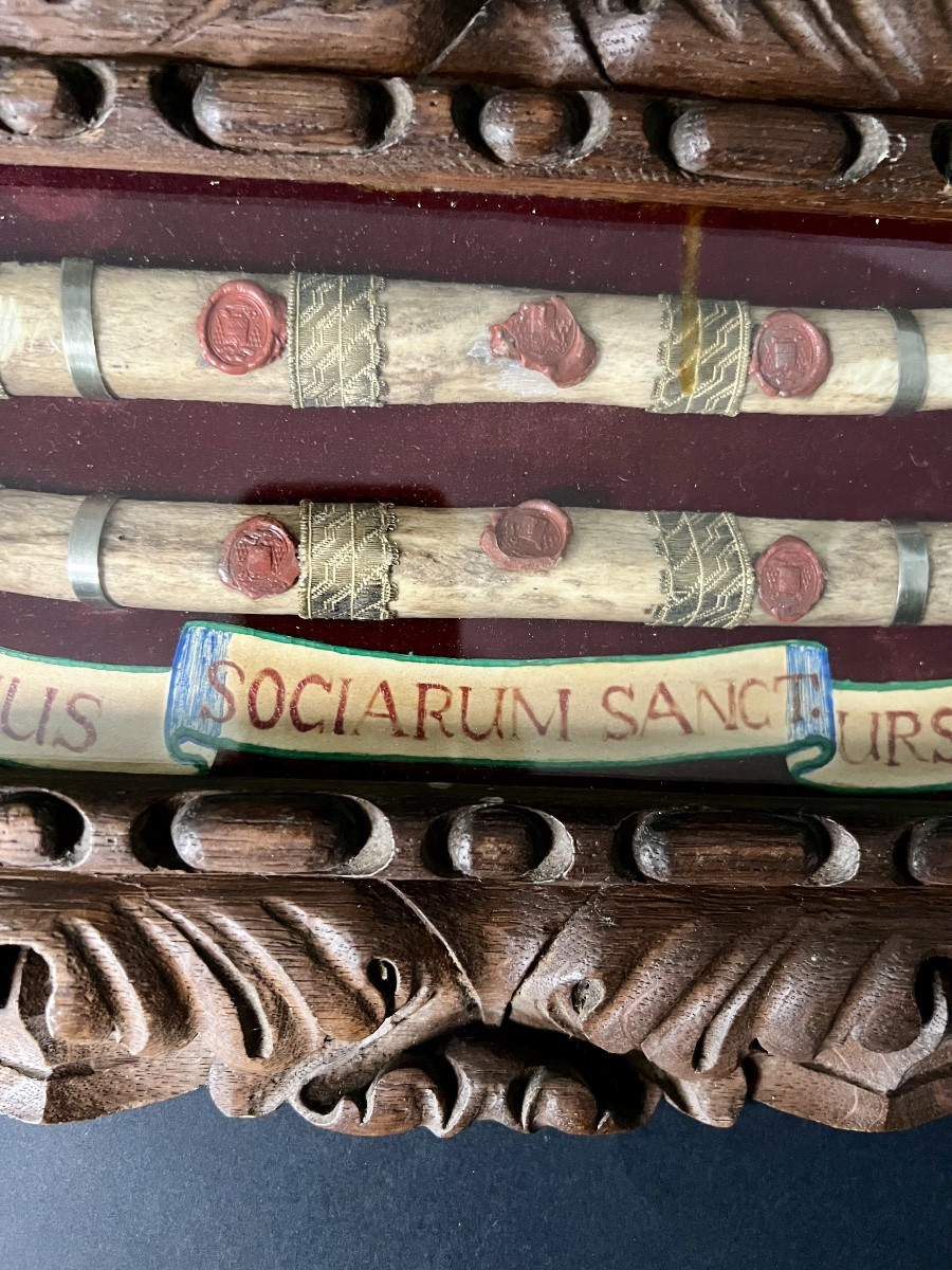 Large Wall Reliquary Containing The Relics Of Saint Ursula And Her Companions — 18th Century — Germany-photo-3