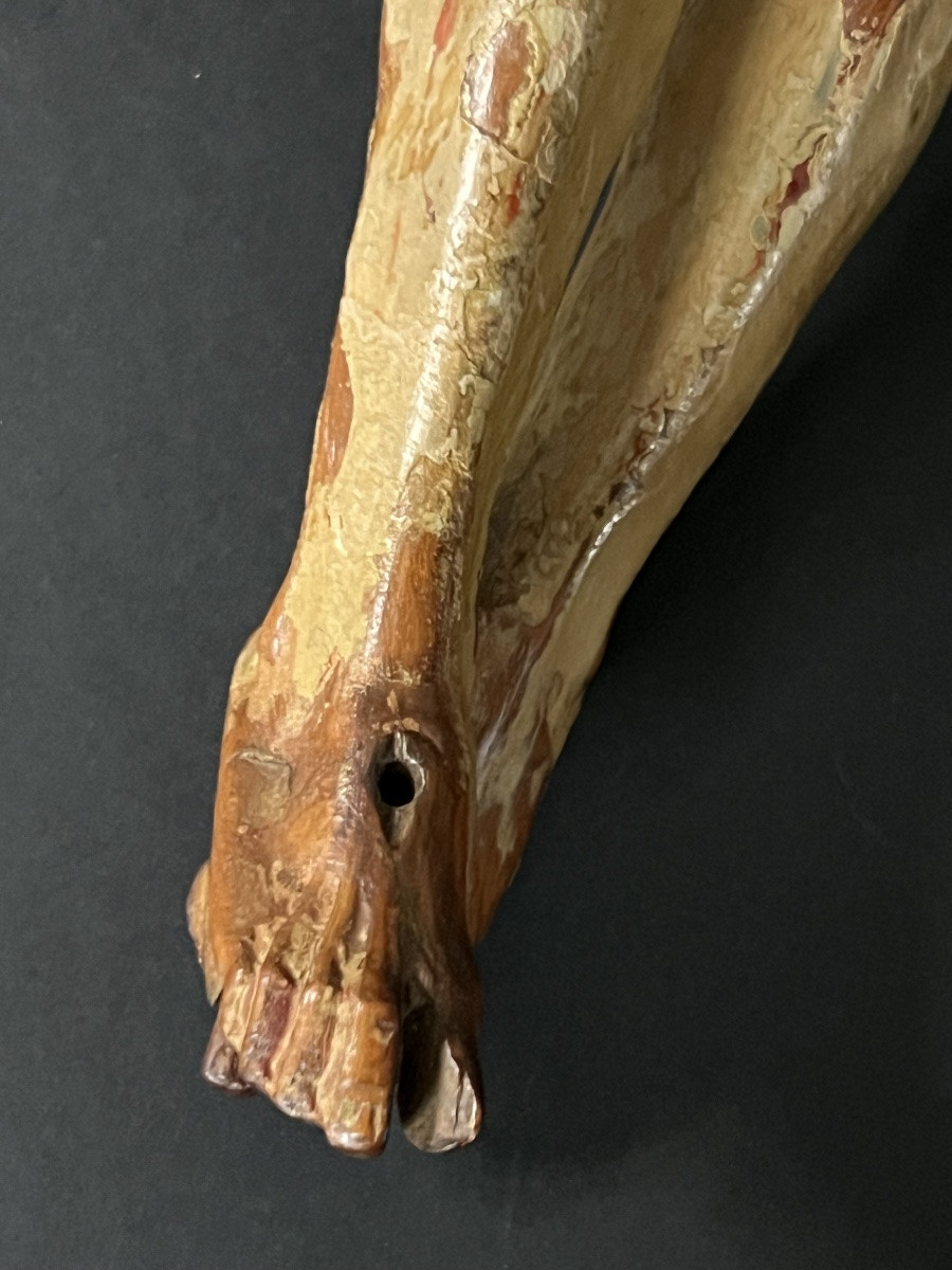 Polychrome Wooden Corpus Christi — 16th Century — Flanders-photo-3