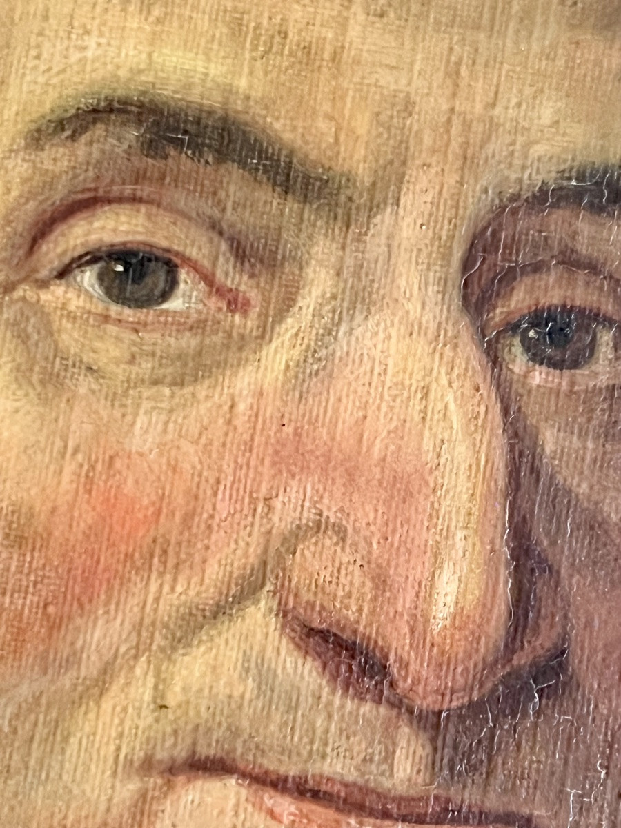 Portrait de l’archiprêtre J.B. Van Roo (1716–1797) École belge du XIXᵉ siècle-photo-5