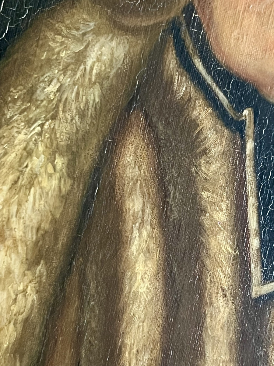 Portrait de l’archiprêtre J.B. Van Roo (1716–1797) École belge du XIXᵉ siècle-photo-6