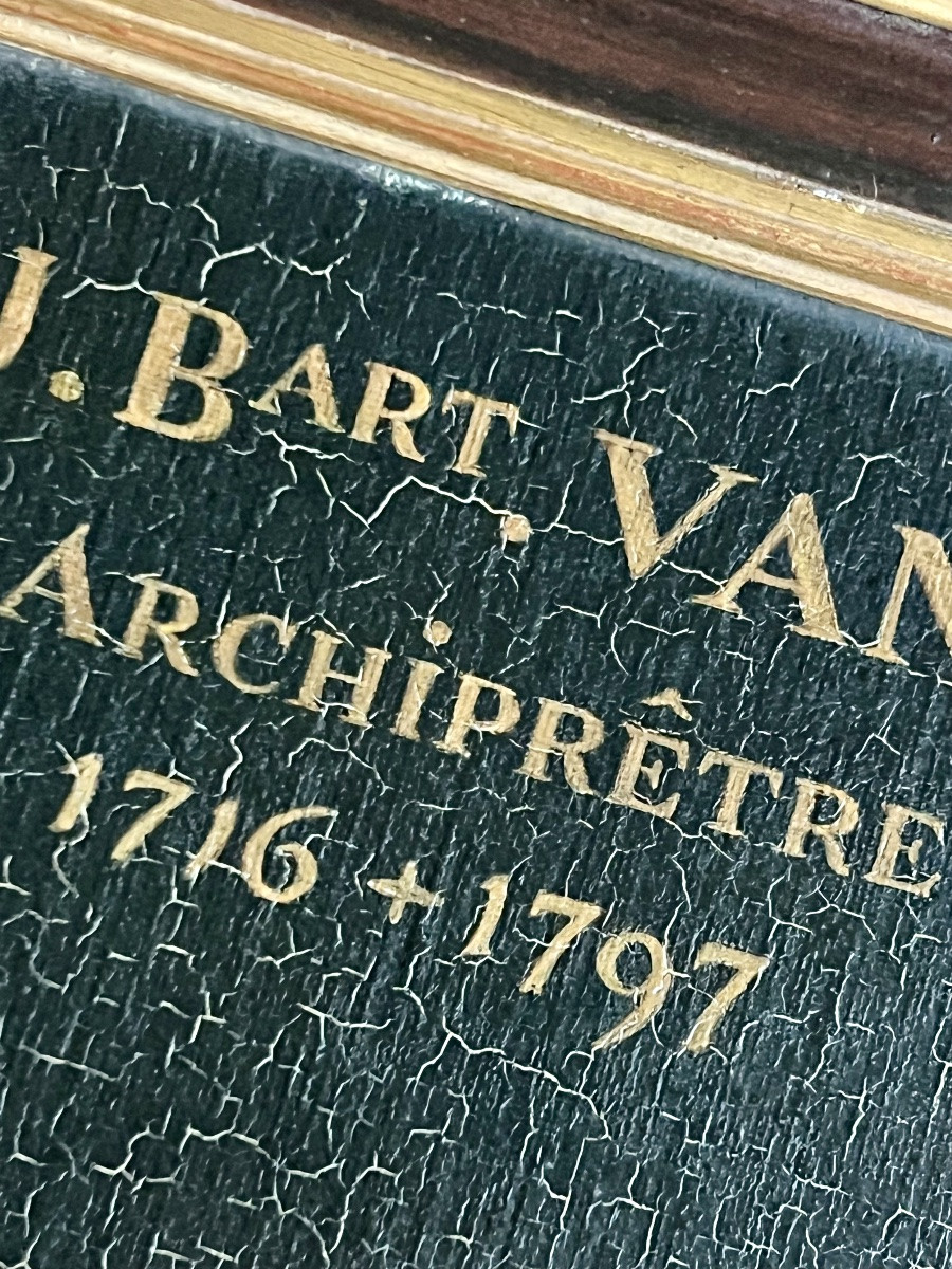 Portrait de l’archiprêtre J.B. Van Roo (1716–1797) École belge du XIXᵉ siècle-photo-7