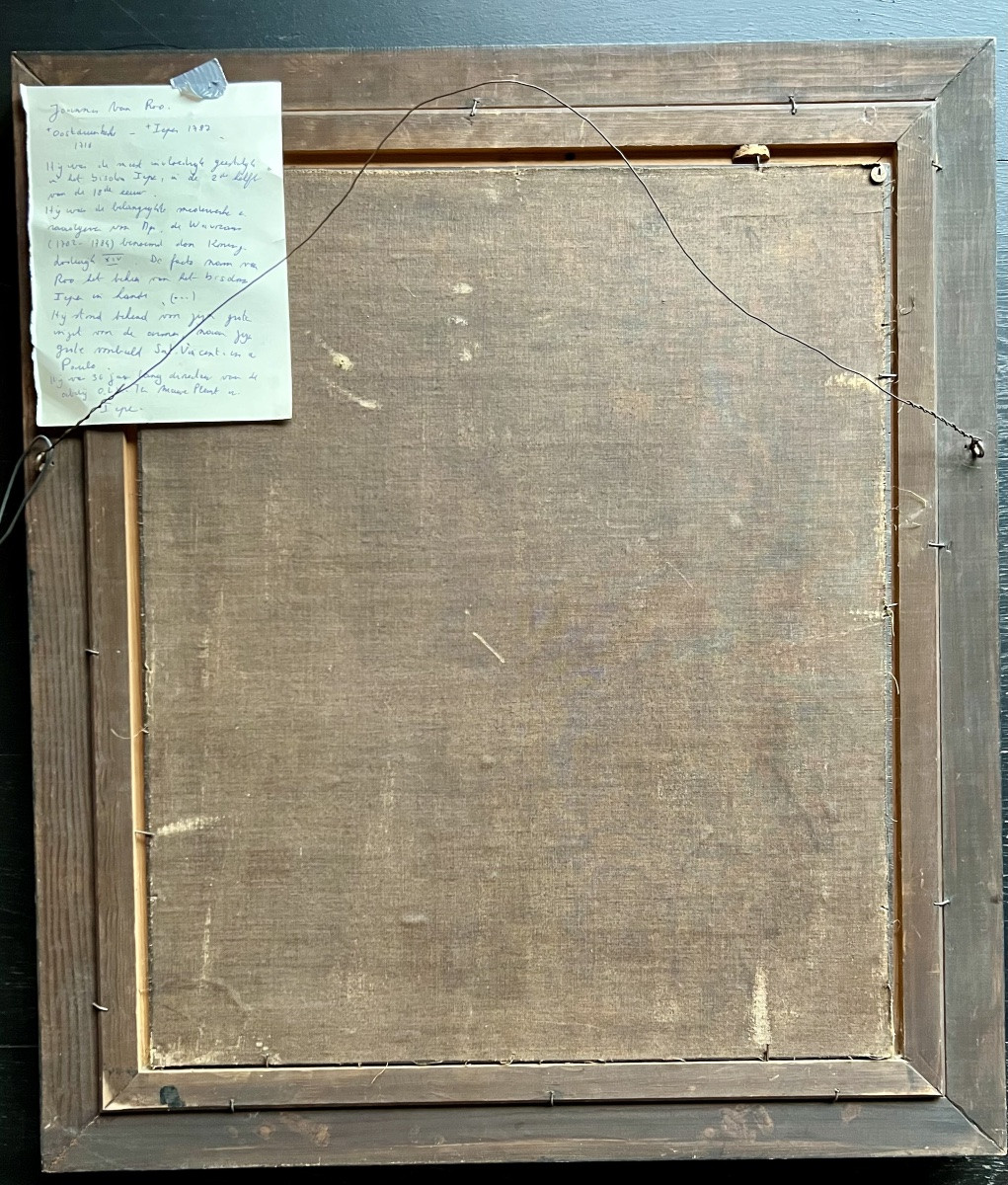 Portrait de l’archiprêtre J.B. Van Roo (1716–1797) École belge du XIXᵉ siècle-photo-8