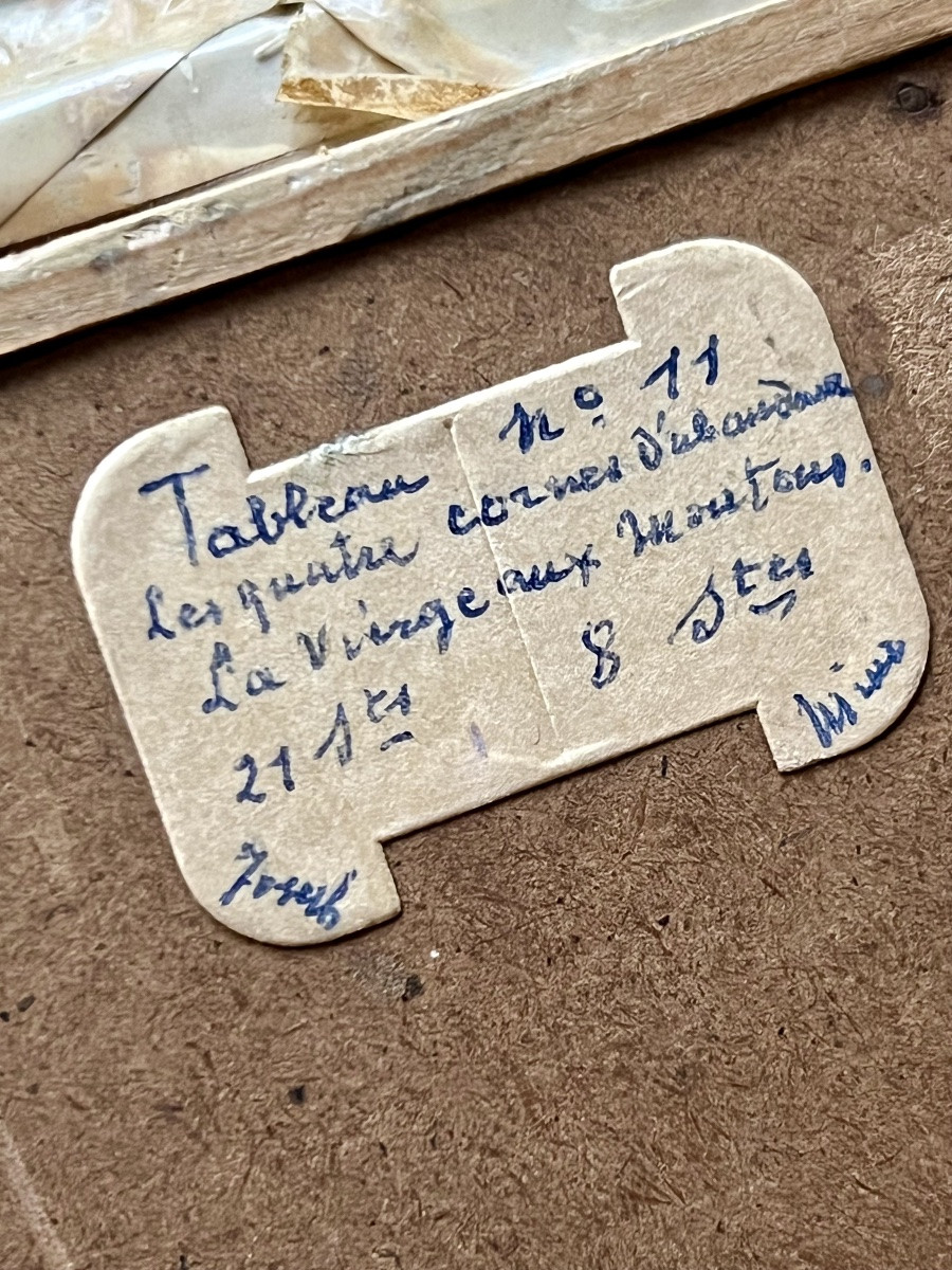 Large Reliquary Frame – Virgin And Child – 19th Century – Exceptional Collection Of Relics-photo-7