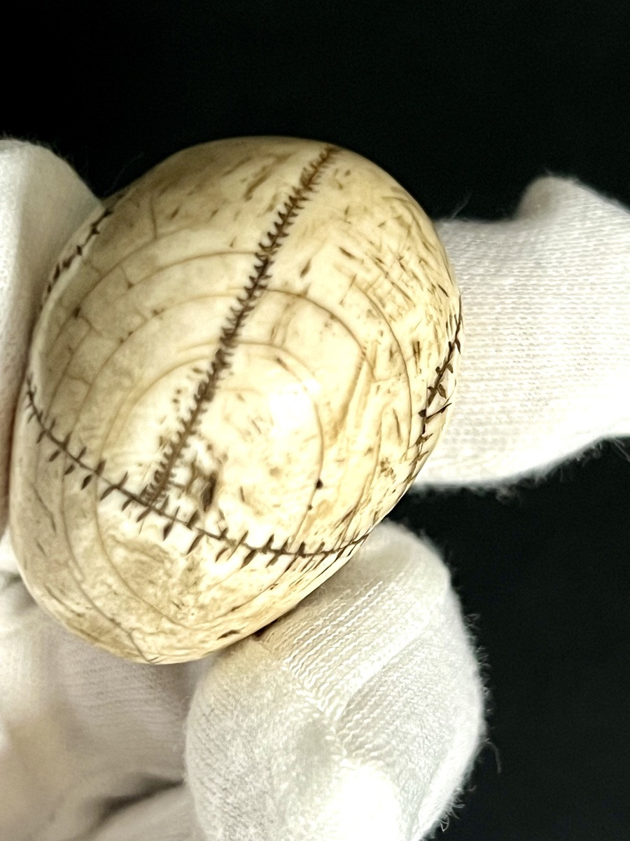  Skull Memento Mori In Antique Ivory – Central Europe , 18th/ Early 19th Century – Cites -photo-8