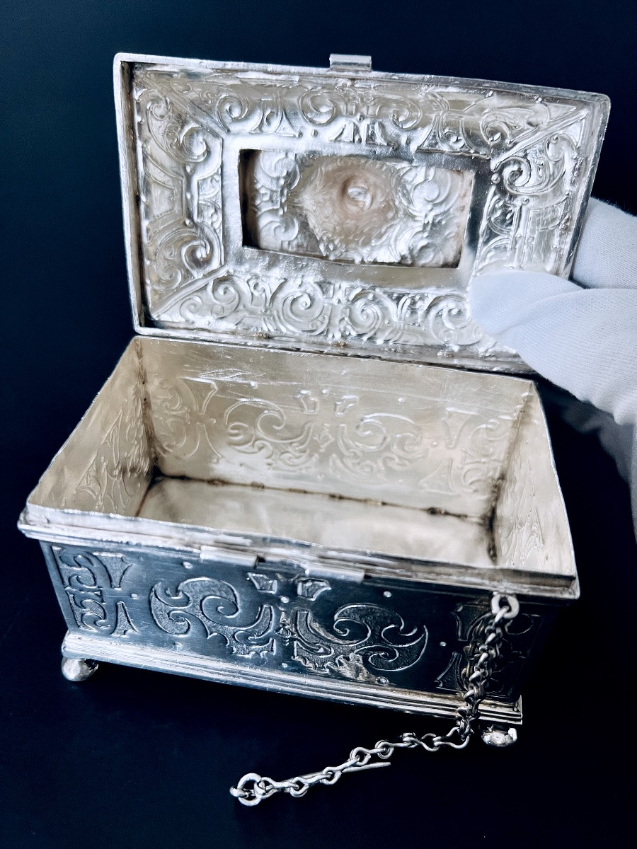 A Rare Silver Religious Reliquary Casket From Barbastro (aragon), Circa 1600–1625 - Spain.-photo-2