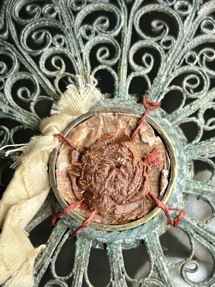 Thorn Reliquary Of The Holy Crown Of Christ, Filigree Silver – 18th Century-photo-8