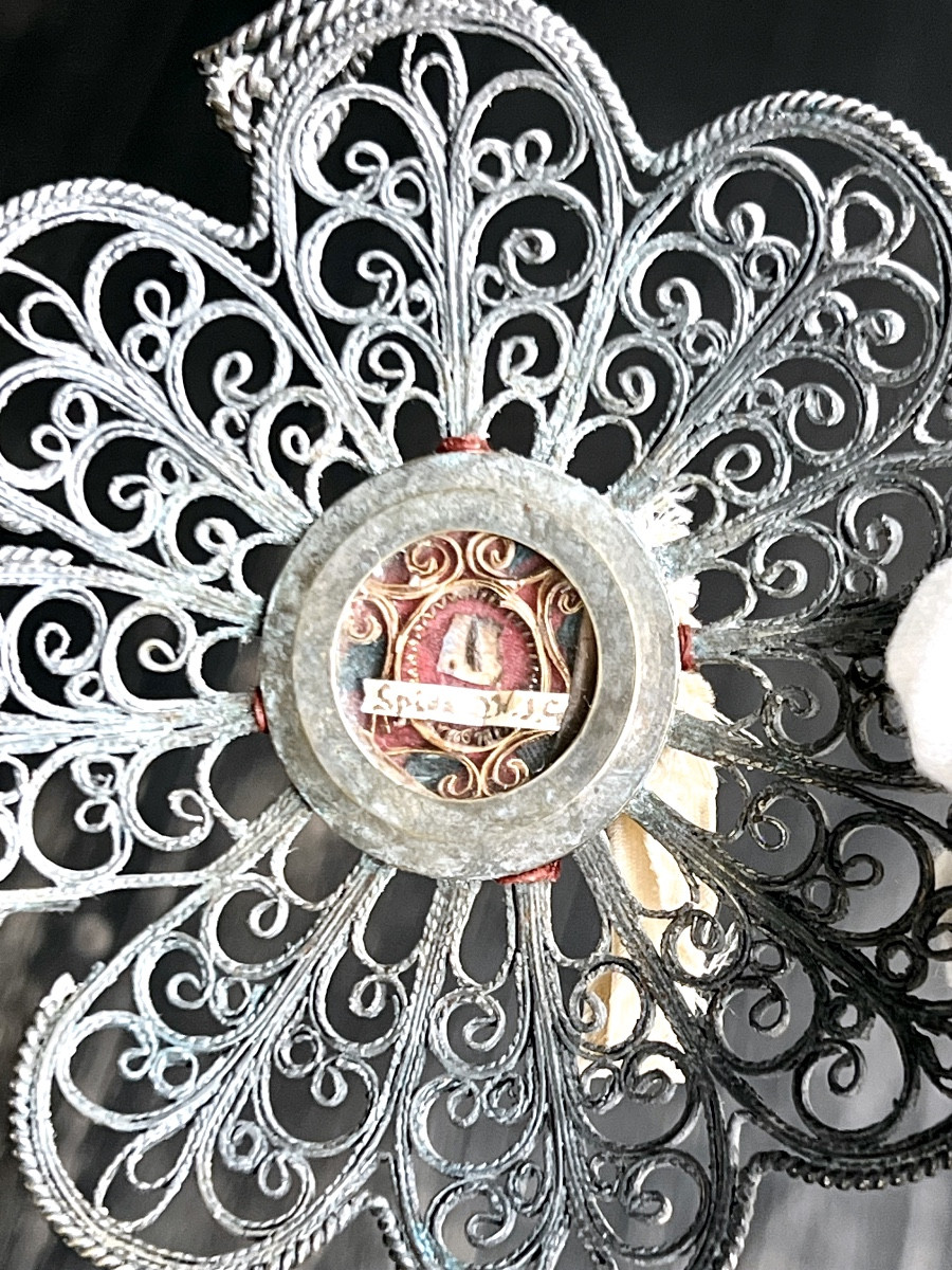 Thorn Reliquary Of The Holy Crown Of Christ, Filigree Silver – 18th Century