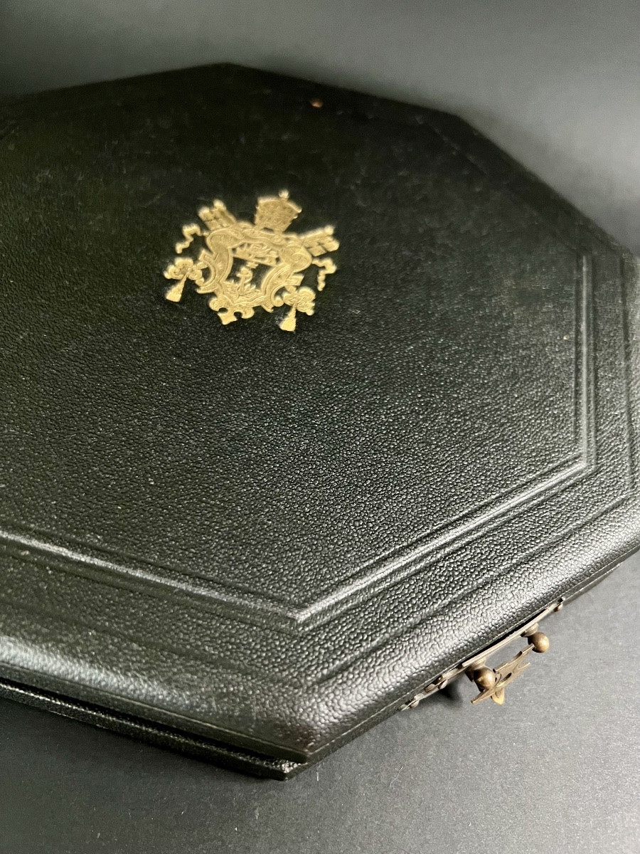 VATICAN – Collier de Camérier Secret de Sa Sainteté le pape Pie X (1903-1914) Argent et vermeil-photo-7