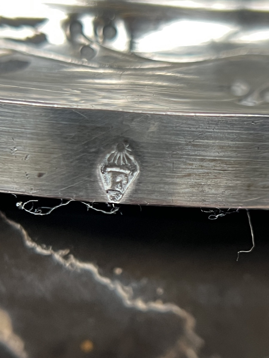 Solid Silver Traveling Ciborium – Maison Favier – 19th Century-photo-8