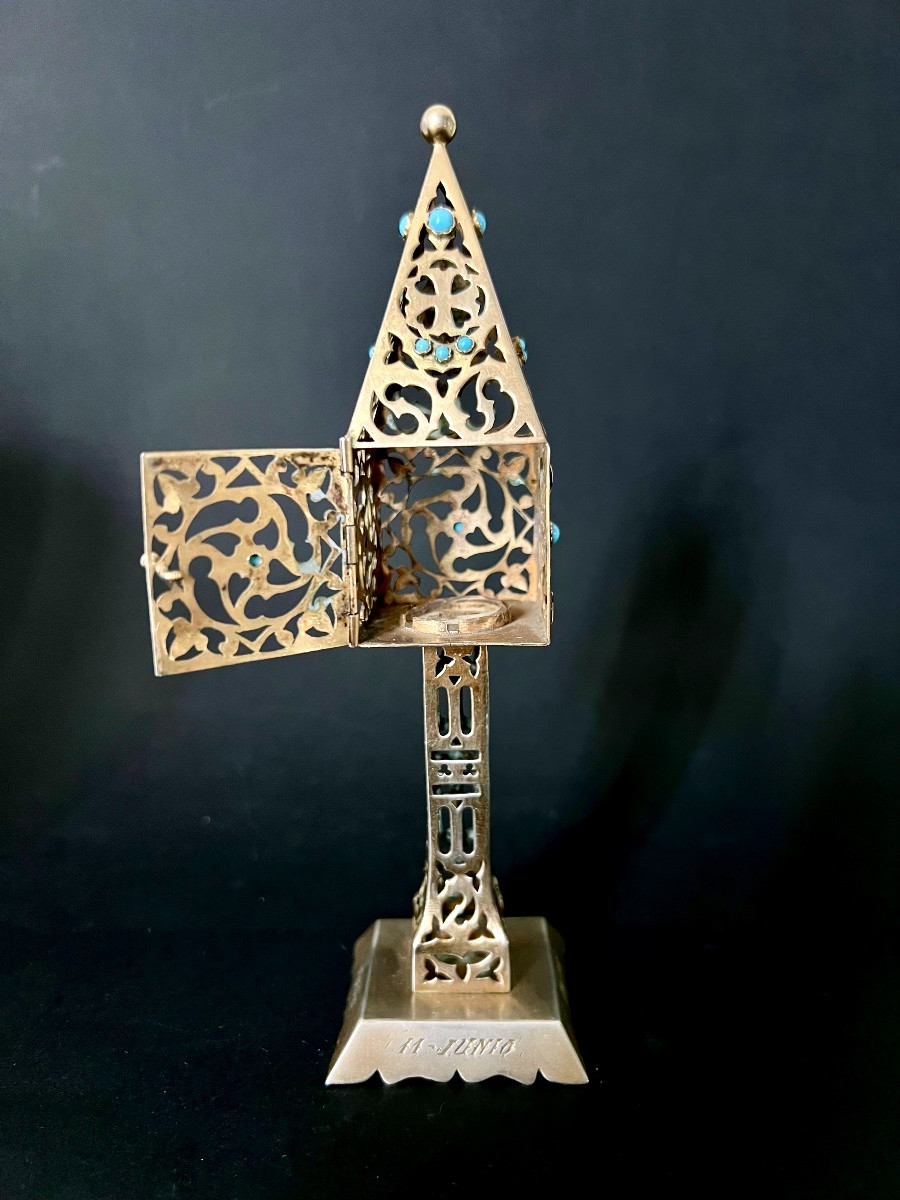 Portable Neo-gothic Commemorative Reliquary – Buenos Aires -photo-2