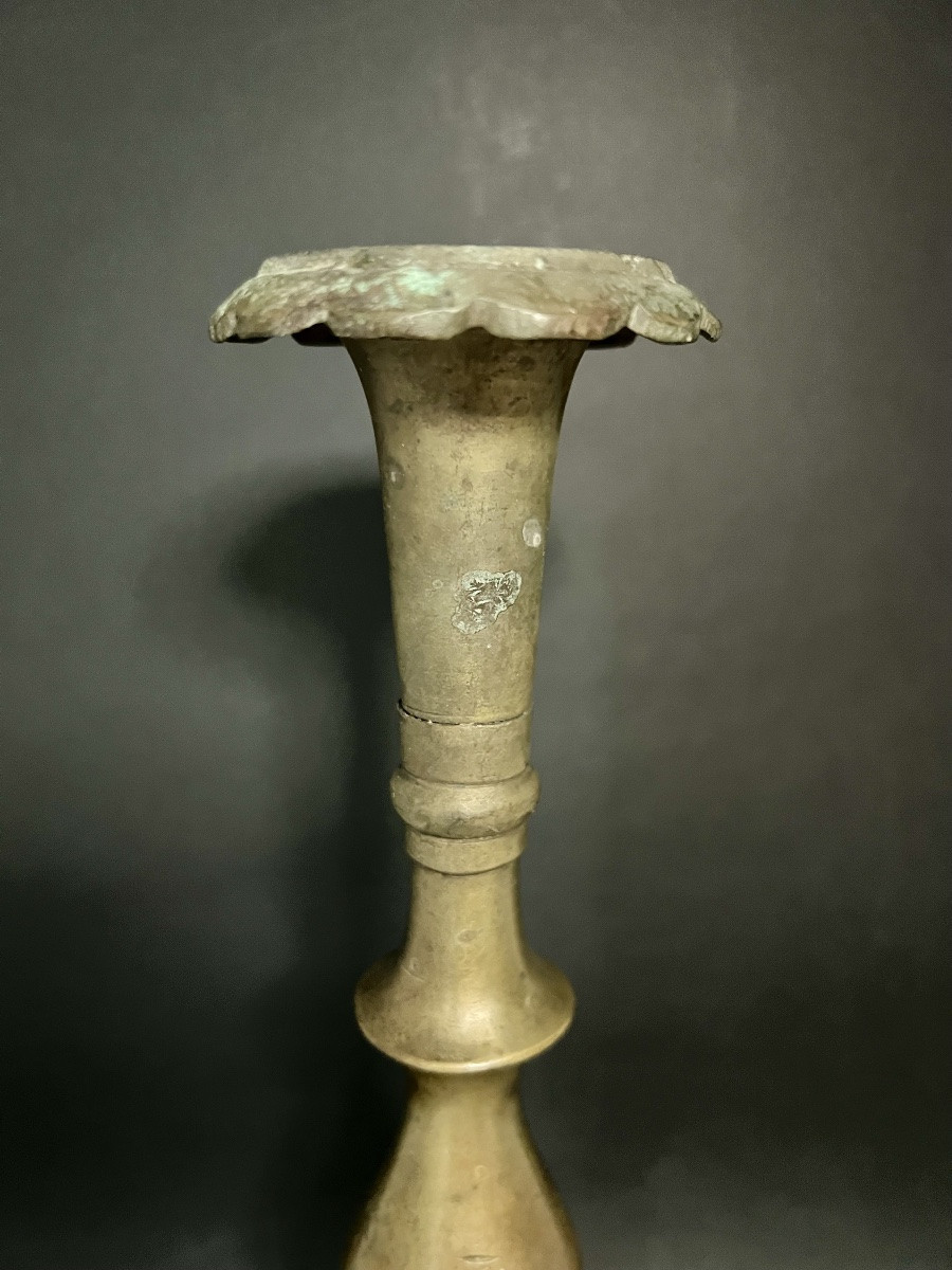 Chandelier arménien en cuivre à base carrée – Empire ottoman, XIXᵉ siècle-photo-6