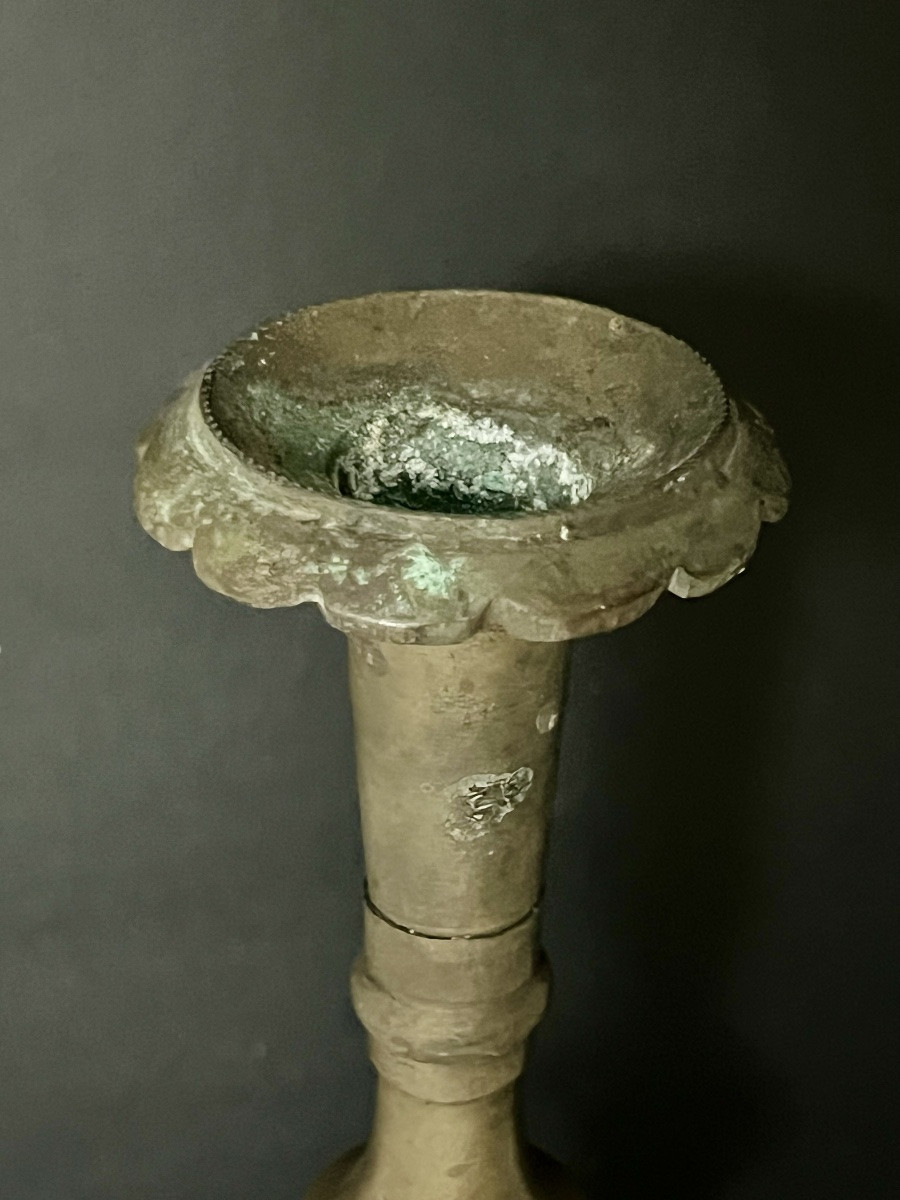 Chandelier arménien en cuivre à base carrée – Empire ottoman, XIXᵉ siècle-photo-7