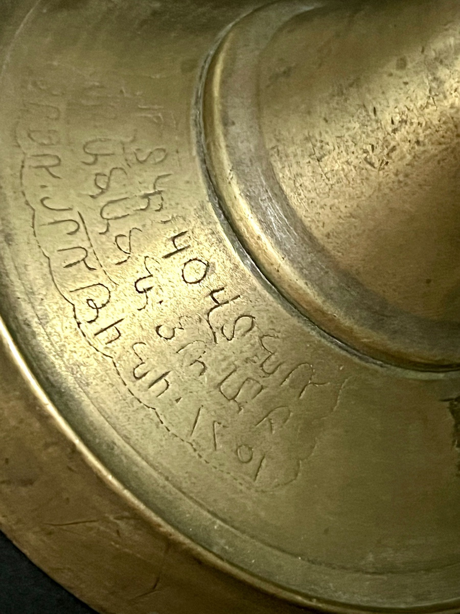 Chandelier arménien en cuivre gravé – Empire ottoman, vers 1801