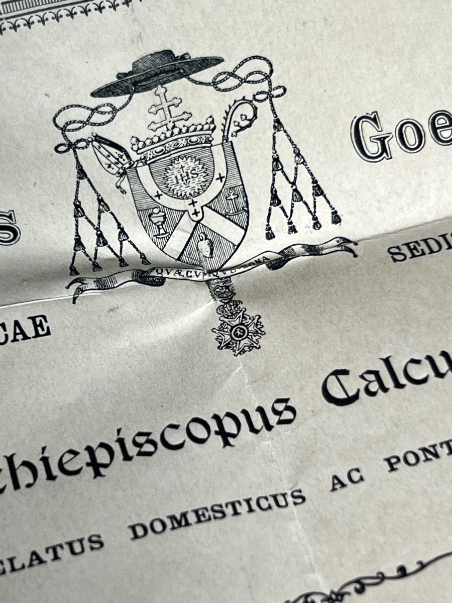 Reliquary Of The True Cross With Ecclesiastical Certificate – 1898-photo-4