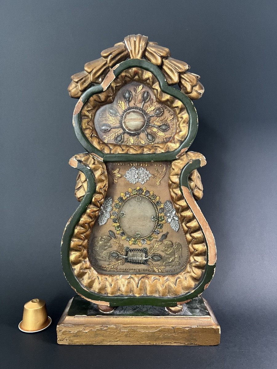 Reliquary Of The Agnus Dei And Relics Of Saint Constance (textile) And Saint Timothy-photo-1