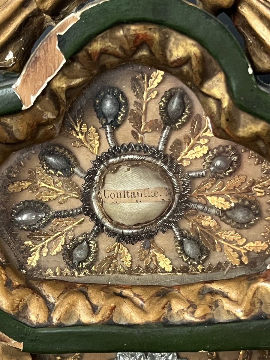 Reliquary Of The Agnus Dei And Relics Of Saint Constance (textile) And Saint Timothy-photo-2
