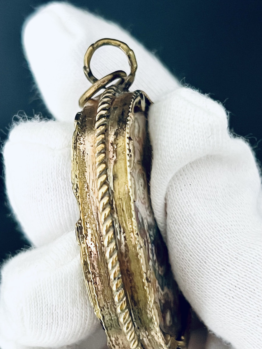 Reliquary Pendant – Holy Cross And Saints – Spain – 18th Century -photo-7