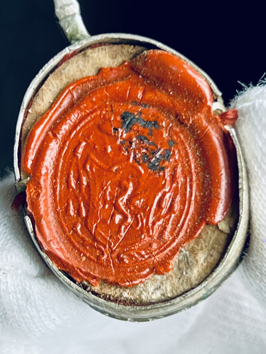 Pendentif reliquaire en argent  de la Vraie Croix  – XIXè - Italie-photo-4