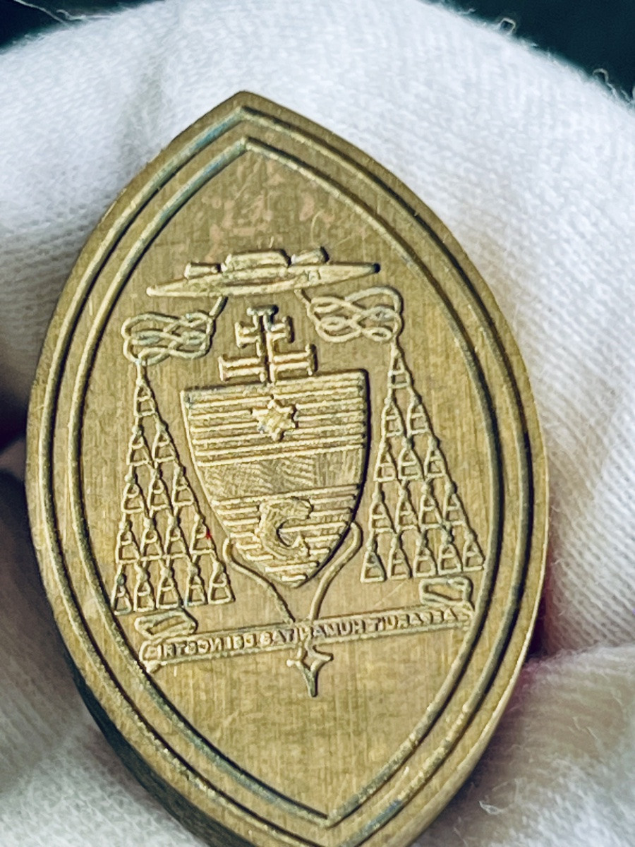 Ecclesiastical Seal With Armorial Plate - 19th Century-photo-6