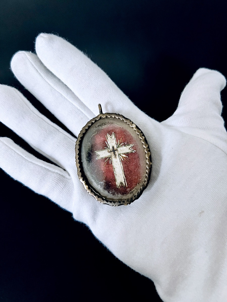 Devotional Reliquary - Relic Of The True Cross - 18th Century-photo-2