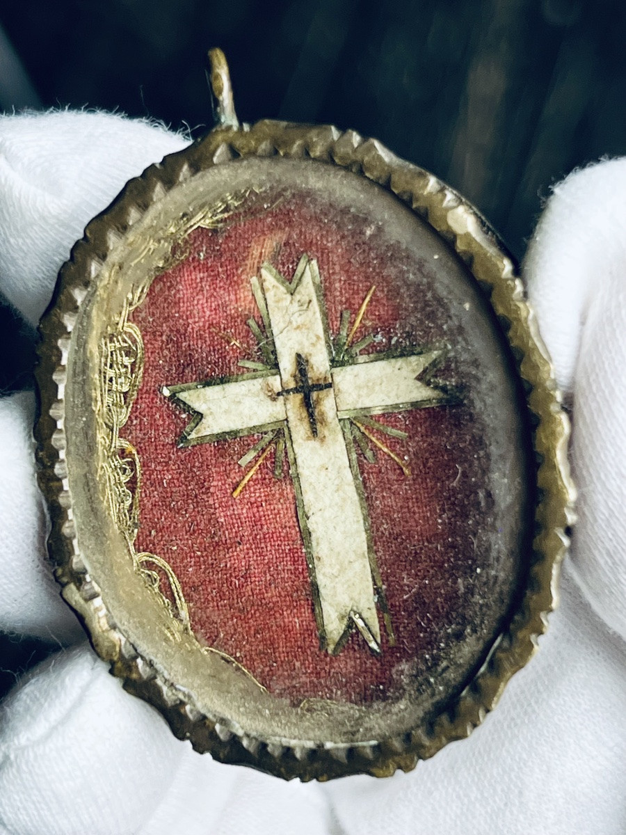 Devotional Reliquary - Relic Of The True Cross - 18th Century-photo-4