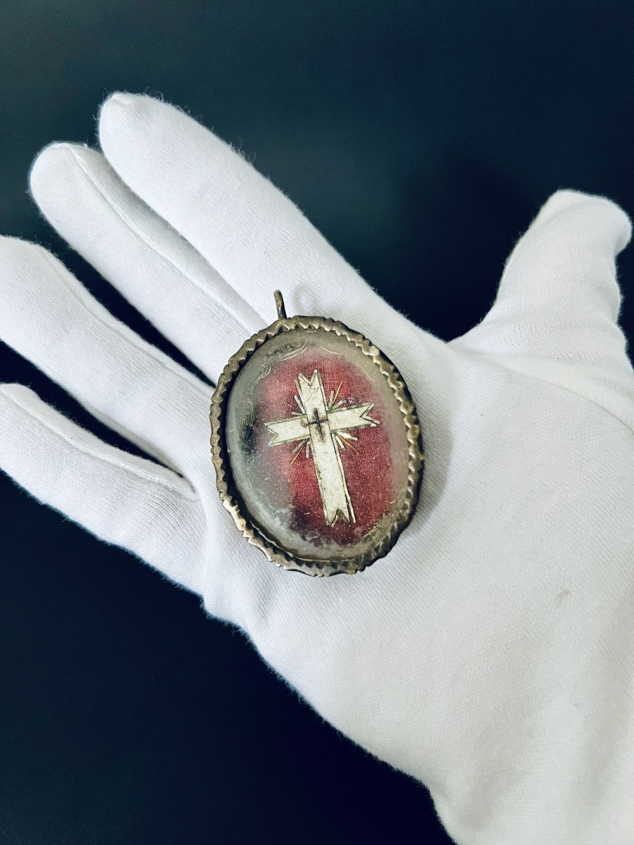 Devotional Reliquary - Relic Of The True Cross - 18th Century-photo-5