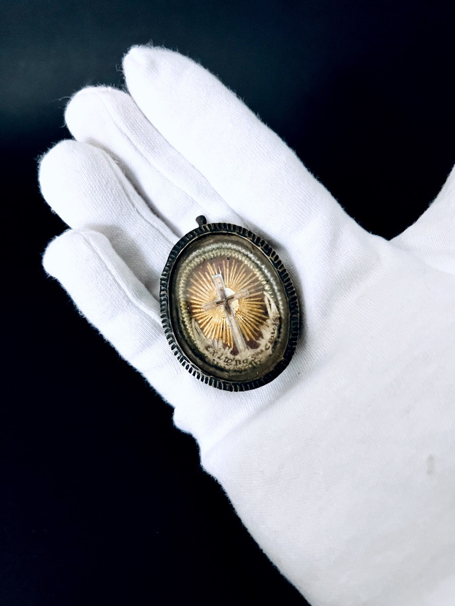 Reliquary Of The True Cross - Ex Ligno Crucis Dnjc - Late 17th Century - Italy-photo-3